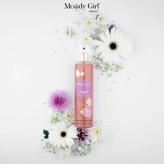 Tranquil - Passionfruit, Tangerine & Peony Shimmer Body Mist – 250ml