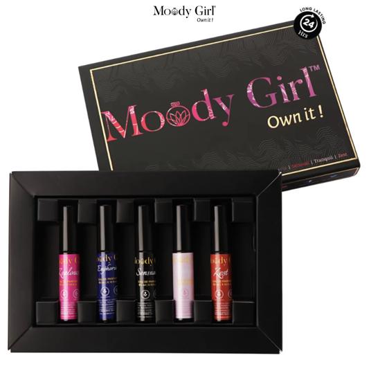 Moody Girl Long-Lasting Luxury Perfume Mini Gift Set for Women Pack of 5 (15ml)