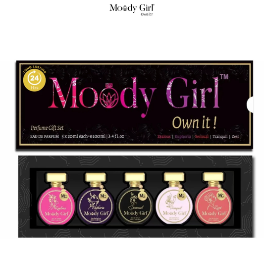 Moody Girl Long-Lasting Luxury Perfume Gift Set for Women |  Pack of 5 (100ml)