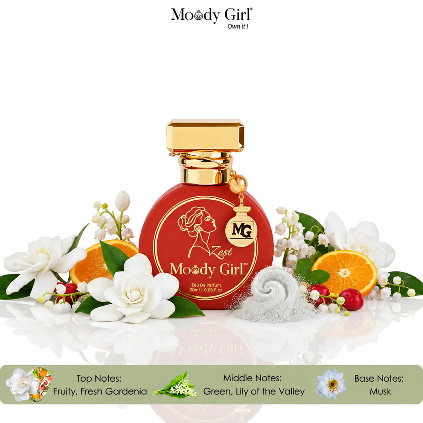 Zest - Gardenia, Lily & Musky Perfume – 20ml