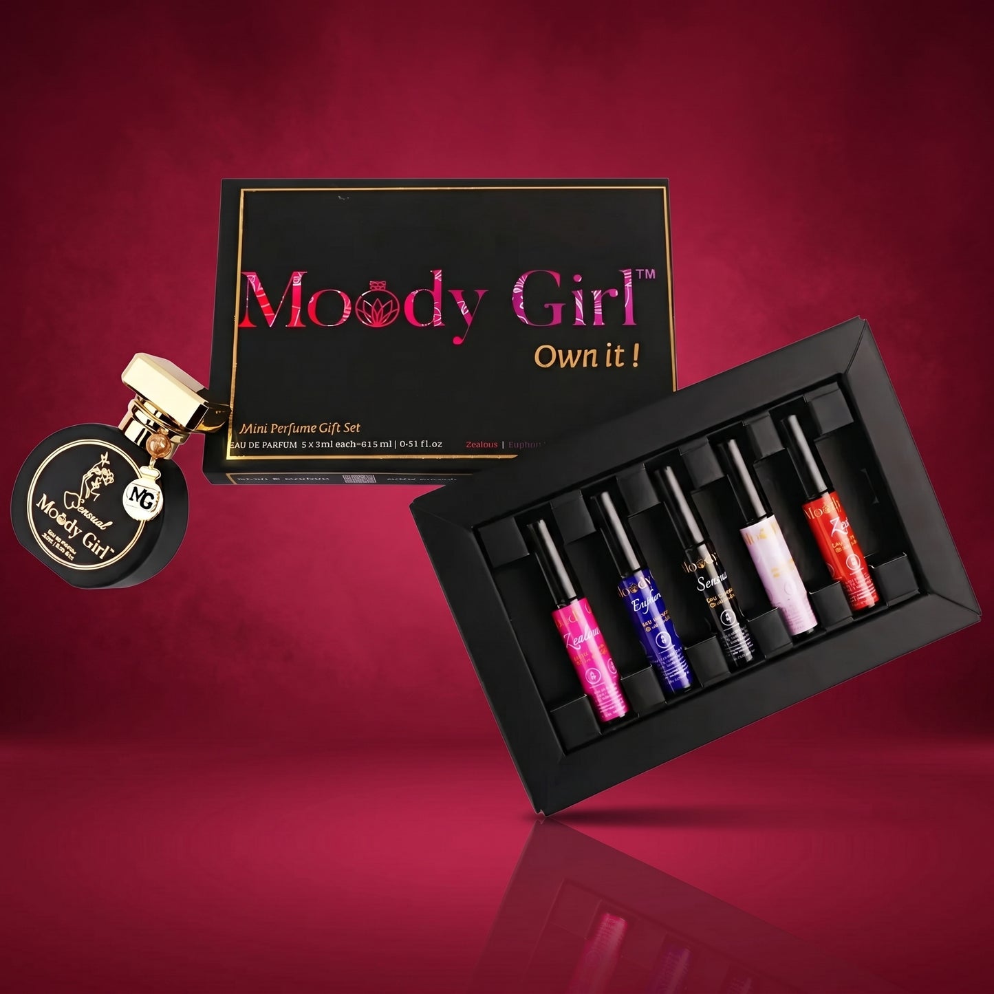 Sensual 20ml + Mini Perfume Gift Set (5 x 3ml) | Tonka Bean & Myrrh Perfume
